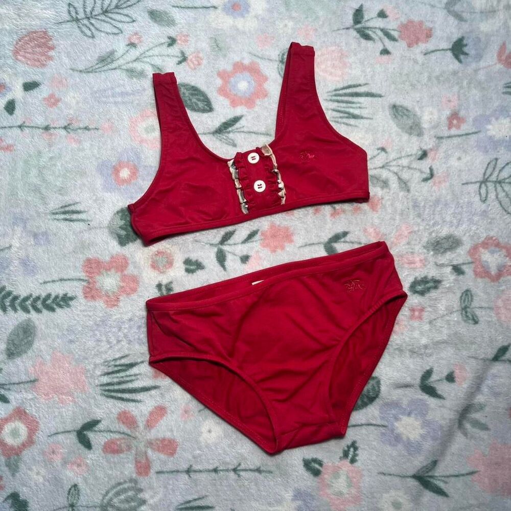Burberry Vintage 2000s Retro Rockabilly Americana Baby Swimsuit 5 yrs Y2K Preppy